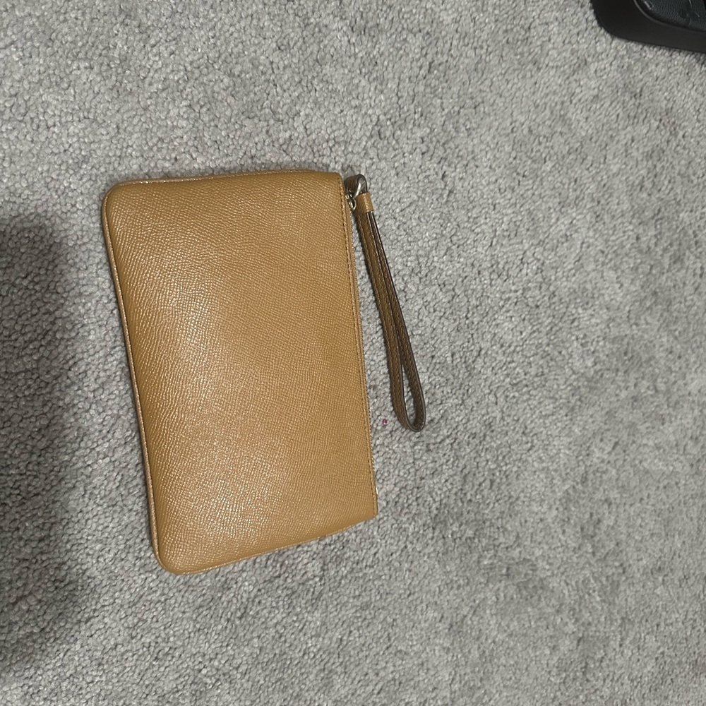 Coach Tan Wristlet Clutch